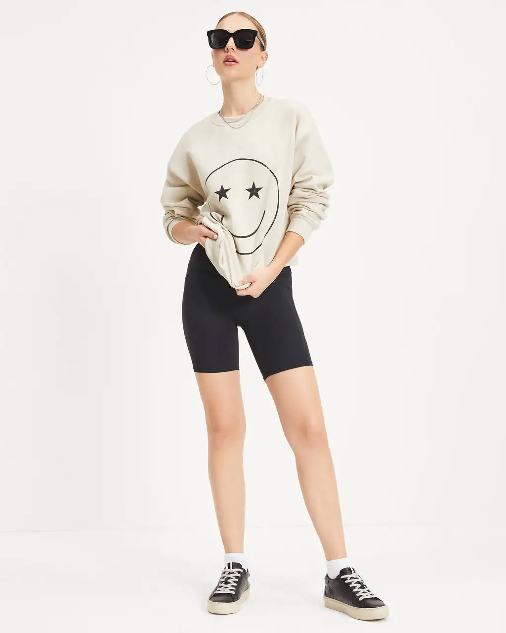 Eyes On The Prize Sweatshirt - Light Taupe - FINAL SALE 3 Eyes On The Prize Sweatshirt - Light Taupe - FINAL SALE - Image 3