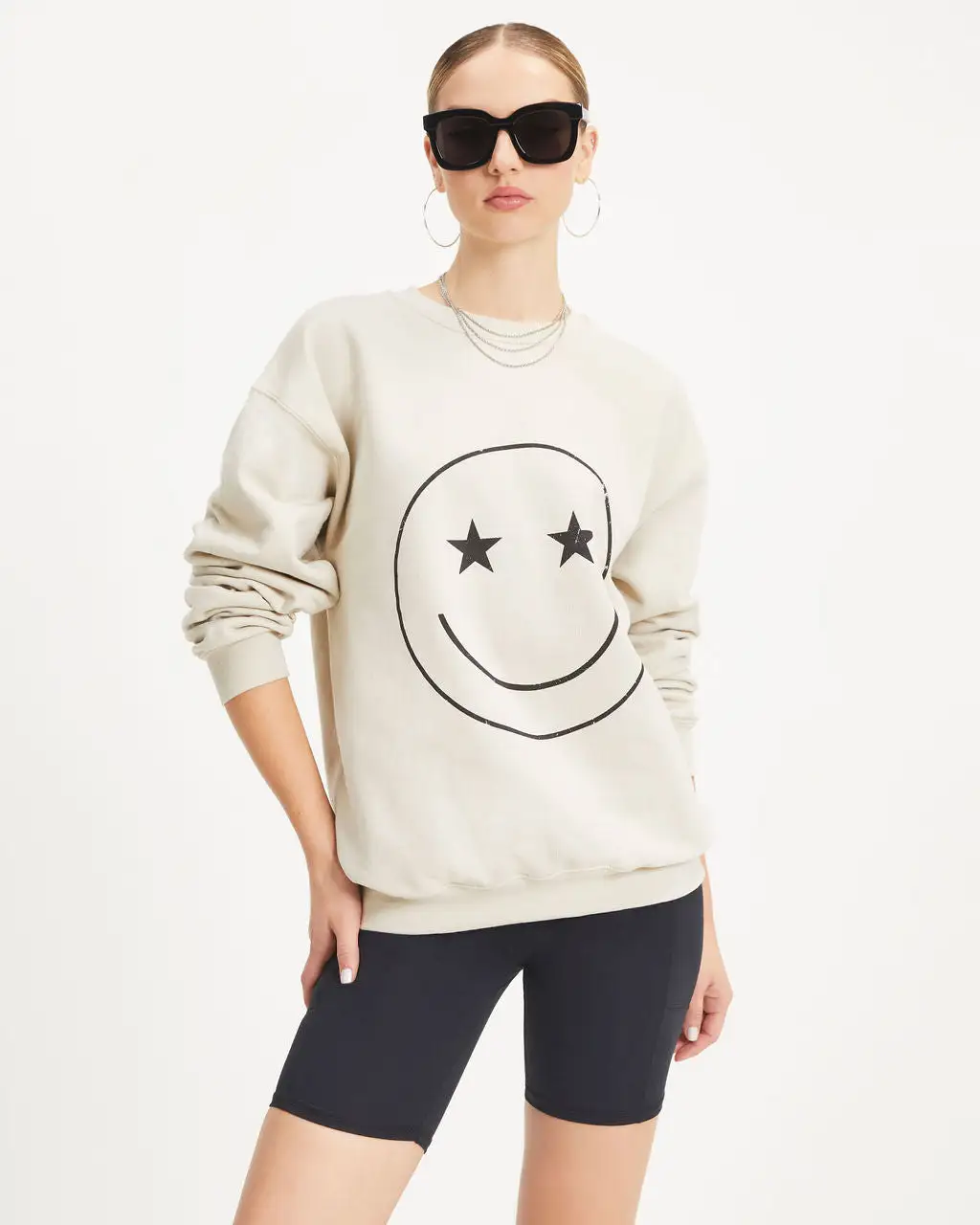 Eyes On The Prize Sweatshirt - Light Taupe - FINAL SALE 6 Eyes On The Prize Sweatshirt - Light Taupe - FINAL SALE - Image 6