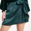 SUGA-001 All About Fun Embossed Side Tie Skort - Hunter Green - FINAL SALE