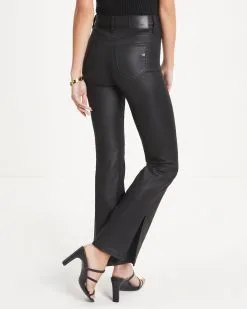 HIDD-002 Wednesday High Rise Coated Bootcut Pants - Black - FINAL SALE -clothes Sales 06 WednesdayHighRiseCoatedBootcutPants Black 0745