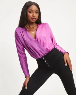 STRU-001 Two Sides Satin Drape Bodysuit - Purple/Magenta 8 STRU-001 Two Sides Satin Drape Bodysuit - Purple/Magenta -clothes Sales 08 Two Sided Satin Drape Bodysuit Purple Magenta 0707