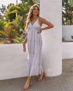 Donna Adjustable Metallic Detailed Maxi Dress - FINAL SALE -clothes Sales 0L4A2081