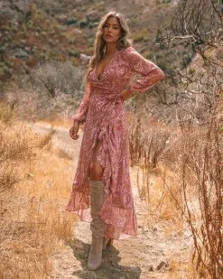 Knox Paisley High Low Ruffle Maxi Dress - FINAL SALE