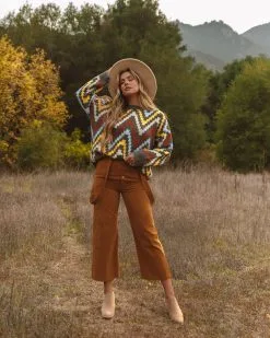 PAPE-001 Jenelle Cotton Pocketed Suspender Pants - Camel - FINAL SALE -clothes Sales 0L4A7278