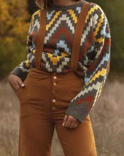 PAPE-001 Jenelle Cotton Pocketed Suspender Pants - Camel - FINAL SALE -clothes Sales 0L4A7291