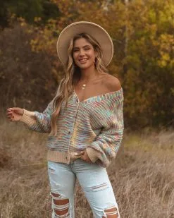 Lazaro Button Front Knit Cardigan - FINAL SALE -clothes Sales 0L4A7334