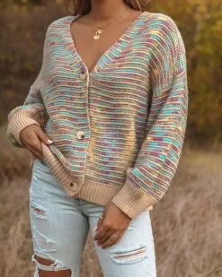 Lazaro Button Front Knit Cardigan - FINAL SALE -clothes Sales 0L4A7341