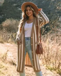 Naja Pocketed Striped Duster Cardigan - FINAL SALE -clothes Sales 0L4A7747