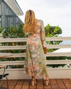 Korina Satin Floral Maxi Dress -clothes Sales 0N4A3815