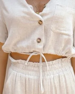 AAA-001 Sandbar Strolls Pocketed Pants - Natural -clothes Sales 1 50 59e5bd3f 73b8 4d13 8a1d bd03972079b0