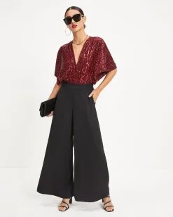 DRES-001 Spread The Cheer Wide Leg Pants - Black - FINAL SALE -clothes Sales 13 SpreadTheCheerWideLegPants Black 1131