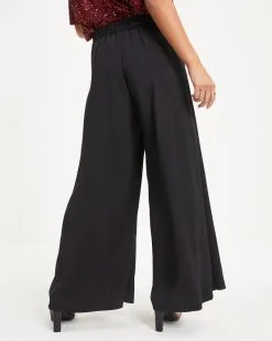 DRES-001 Spread The Cheer Wide Leg Pants - Black - FINAL SALE -clothes Sales 13 SpreadTheCheerWideLegPants Black 1171
