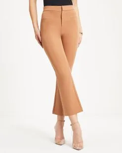 ON T-001 Yes Moment High Waisted Pants - Tan - FINAL SALE -clothes Sales 13 YesMomentHighWaistedPants Tan 1404