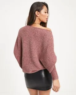 Austin Chenille Dolman Sleeve Pullover Sweater - Light Brown - FINAL SALE -clothes Sales 14 AustinChenilleDolmanSleevePulloverSweater LightBrown 1402