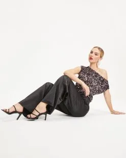SALT-001 Ellis Satin Pocketed Wide Leg Pants - Black - FINAL SALE -clothes Sales 15 EllisSatinPocketedWideLegPants Black 1601