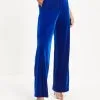 SKIE-001 Claudia Velvet Pants - Cobalt - FINAL SALE
