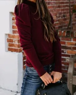 Adamant Puff Sleeve Turtleneck Sweater - Burgundy - FINAL SALE 11 Adamant Puff Sleeve Turtleneck Sweater - Burgundy - FINAL SALE -clothes Sales 186A7210 94d73518 8b1a 4b85 847f 2cdd38b4c476