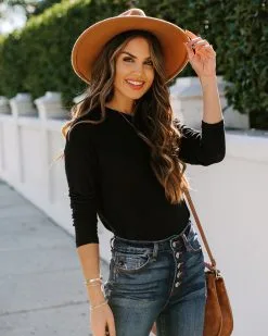 Miranda Long Sleeve Top - Black - FINAL SALE -clothes Sales 186A9317 2