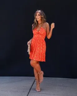 Golden Poppy Halter Pocketed Mini Dress -clothes Sales 1BF3A057 F8A7 4A31 842A 597BE75C437F