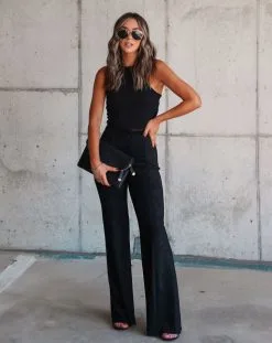 SALT-001 Born With It Faux Suede Wide Leg Pants - Black 6 SALT-001 Born With It Faux Suede Wide Leg Pants - Black -clothes Sales 3A1C4037 7BBC 4133 98AF B8EFAD416111