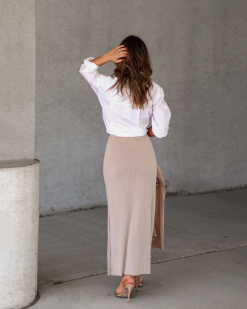 MOD -001 Kia Ribbed Slit Maxi Skirt - Taupe 8 MOD -001 Kia Ribbed Slit Maxi Skirt - Taupe -clothes Sales 40BD444D D11C 4E26 8562 8BA28A92073E