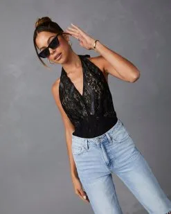 SKYL-002 Sidonie Lace Bodysuit - Black -clothes Sales 41086SKV BLACK 8315