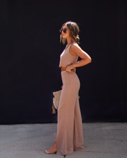 ACOA-001 Kimora Wide Leg Front Slit Pants - Mocha -clothes Sales 46B1CC55 2492 4B87 8BDE 8B036EC594FD