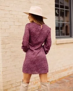 HIDD-001 Love Takes Time Printed Ruched Dress - FINAL SALE -clothes Sales 4E8A0409