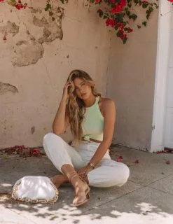 POL-001 Mara Vintage Wash Denim Joggers - Ivory - FINAL SALE -clothes Sales 5D9A5658 a4074d1f 0de8 4df6 844c 92df6db287eb