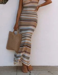 Campbell Striped Knit Maxi Dress - FINAL SALE -clothes Sales 7.8 1190c17a cfb8 4e43 9dd4 8cfd84cf2607