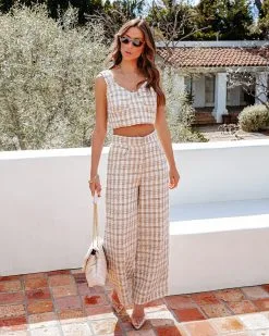 A Simple Favor Tweed Pocketed Pants - Taupe - SALE -clothes Sales ASimpleFavorTweedTwoPiece Taupe11 e5a848bf e15b 4986 aee0 8ad4d593be36