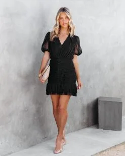 ENDL-001 Against The World Drape Tulle Mini Dress - Black - FINAL SALE 8 ENDL-001 Against The World Drape Tulle Mini Dress - Black - FINAL SALE -clothes Sales AgainstTheWorldDrapeTulleMiniDressBlack12