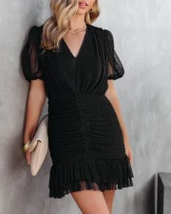 ENDL-001 Against The World Drape Tulle Mini Dress - Black - FINAL SALE 10 ENDL-001 Against The World Drape Tulle Mini Dress - Black - FINAL SALE -clothes Sales AgainstTheWorldDrapeTulleMiniDressBlack97