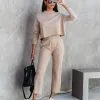 Airport Glam Cotton Mock Neck Long Sleeve Top - Camel - FINAL SALE