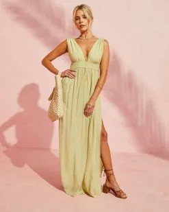 All Too Well Maxi Dress - Leaf Green