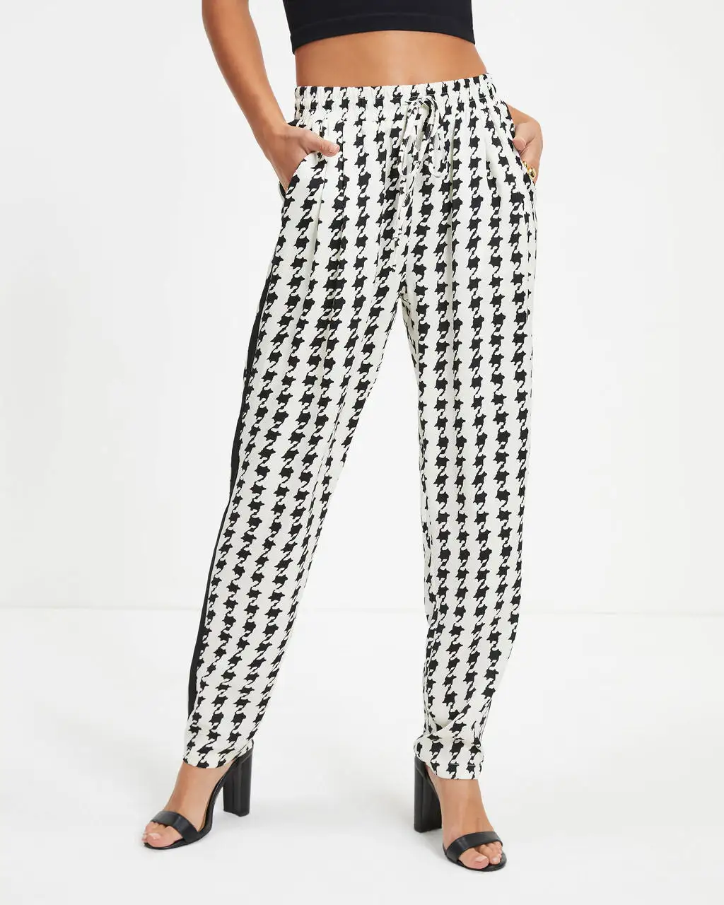 SEE -001 All The Buzz Pocketed Houndstooth Pants - FINAL SALE 7 SEE -001 All The Buzz Pocketed Houndstooth Pants - FINAL SALE - Image 7