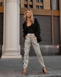 SEE -001 All The Buzz Pocketed Houndstooth Pants - FINAL SALE 15 SEE -001 All The Buzz Pocketed Houndstooth Pants - FINAL SALE -clothes Sales Allthebuzzpocketedhoundstoothpants sheknowsitallpocketedblazerblack7