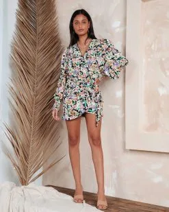 SKYL-002 Eternal Garden Floral Wrap Mini Skirt -clothes Sales Antonellaofftheshoulderpocketedjumpsuitblack4993 456ba9c9 dd2a 4b0b 93bd 8f299d6e9fb4