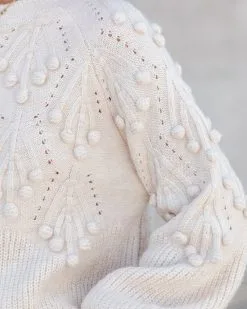 Arena Knit Pom Sweater - FINAL SALE -clothes Sales ArenaKnitPomSweater100