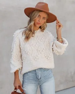 Arena Knit Pom Sweater - FINAL SALE