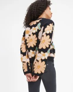 Arlow Floral Knit Pullover Sweater - FINAL SALE -clothes Sales Arlow Floral Knit Pullover Sweater 5145