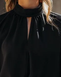 FORE-001 Atlas Keyhole Bodysuit - Black - FINAL SALE -clothes Sales Atlaskeyholebodysuitblack001 7