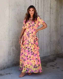 Adelynn Floral Tiered Maxi Dress