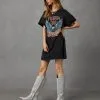 Born To Be Free Cotton T-Shirt Dress