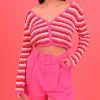 Best Of Me Knit Striped Button Front Cardigan - FINAL SALE