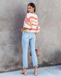 Blissful Day Stripe Button Front Cardigan - FINAL SALE -clothes Sales BlissfulDayStripeButtonFrontCardigan 39