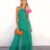 Bohdi Smocked Halter Pocketed Jumpsuit - Green