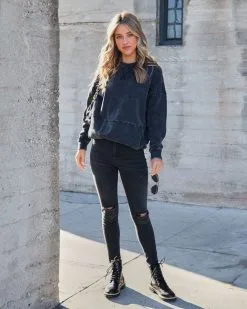 Breathe And Reboot Cotton Blend Sweatshirt - Black - FINAL SALE 8 Breathe And Reboot Cotton Blend Sweatshirt - Black - FINAL SALE -clothes Sales BreatheAndRebootCottonBlendSweatshirt Black4.CR2