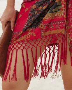 ACOA-001 Caballera Fringe Cover Up - FINAL SALE -clothes Sales CaballerraFringeCoverUp21