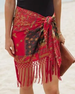 ACOA-001 Caballera Fringe Cover Up - FINAL SALE -clothes Sales CaballerraFringeCoverUp6